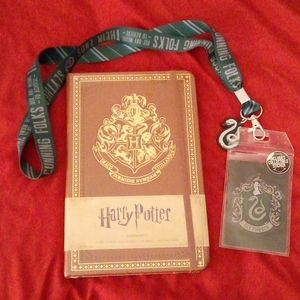 (2 for $30) Harry Potter journal and Slytherin lenyerd, New.